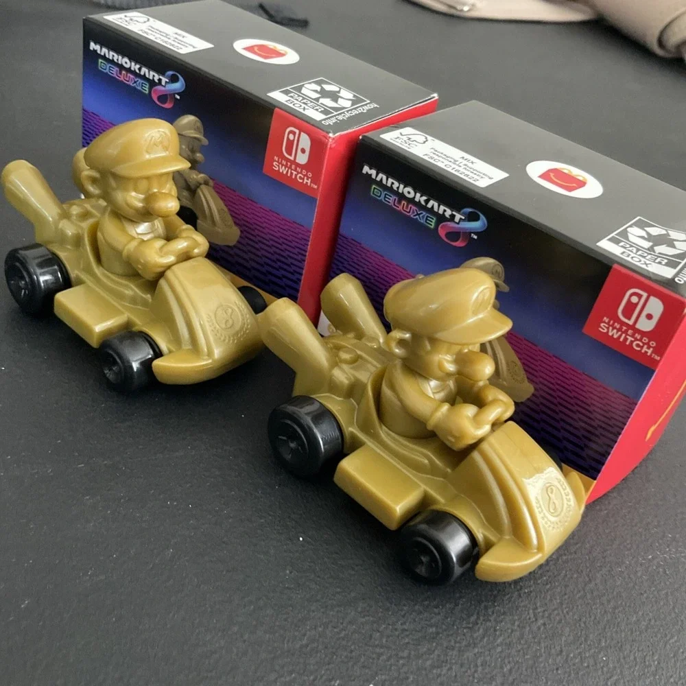 MarioKart 8 Gold Deluxe #6 Happy Meal McDonald's Supe Nintendo Car Toy Lot Of 2